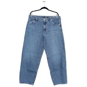 Mavi Leila High Rise Baggy Jeans Medium Wash Size 32 x 30